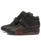 Puma Women's Speedcat Wedge Sneaker in Puma Black/Chocolate Brown