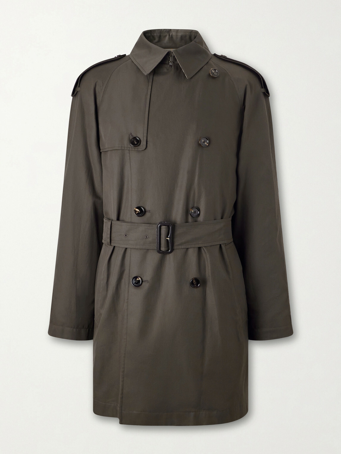 Burberry - Belted Cotton-Gabardine Trench Coat - Brown