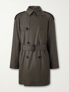 Burberry - Belted Cotton-Gabardine Trench Coat - Brown