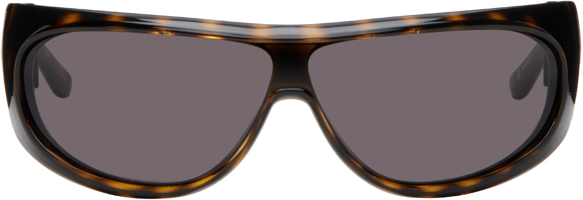 Courrèges Brown Shadow Sunglasses