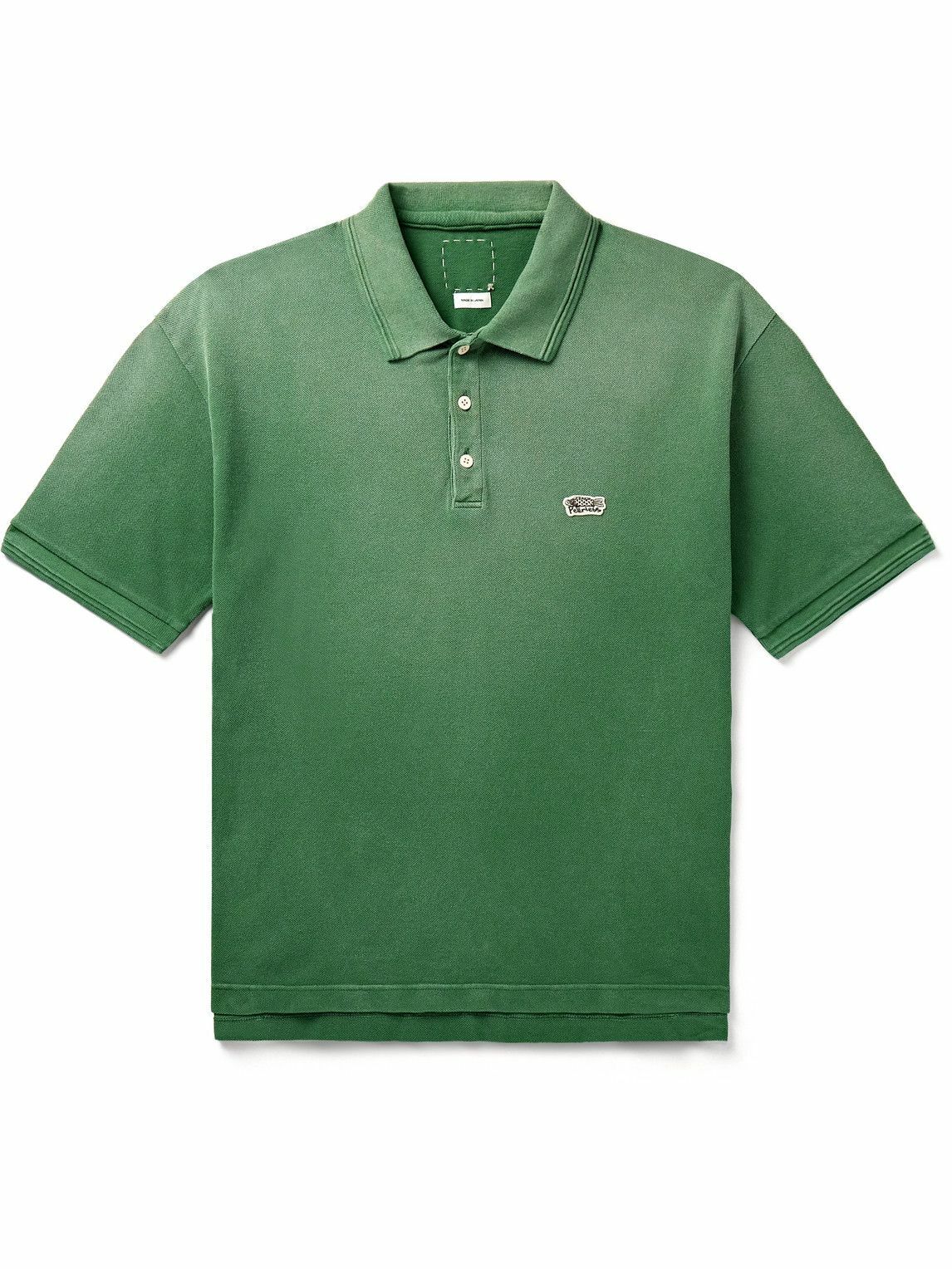 Visvim - Jumbo Weller Logo-Appliquéd Cotton-Piqué Polo Shirt