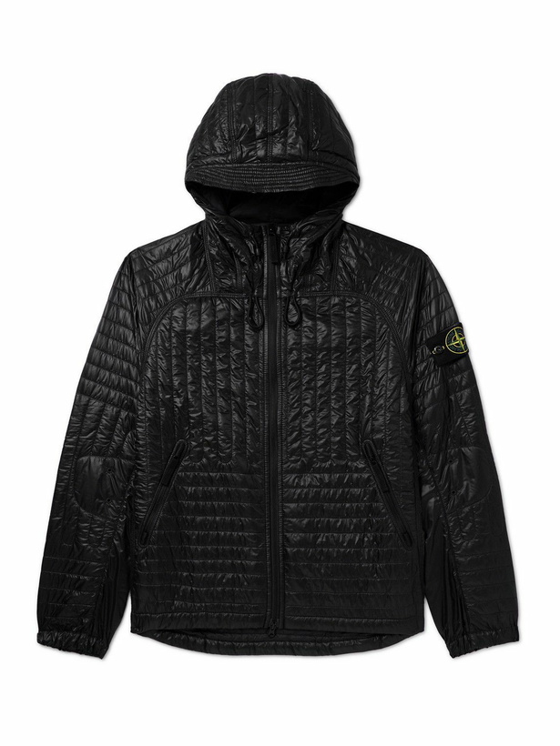 Photo: Stone Island - Logo-Appliquéd Padded Shell Hooded Jacket - Black