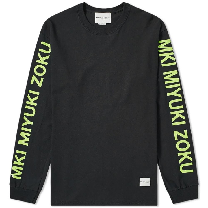 Photo: MKI Long Sleeve Neon Logo Tee Black