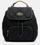 Burberry Mini leather-trimmed backpack