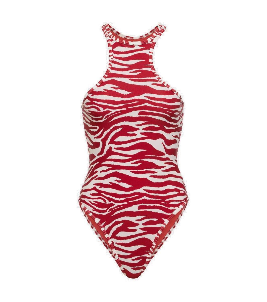 The Attico Zebra-print swimsuit The Attico
