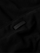 Fear of God - Logo-Appliquéd Cotton-Jersey Hoodie - Black