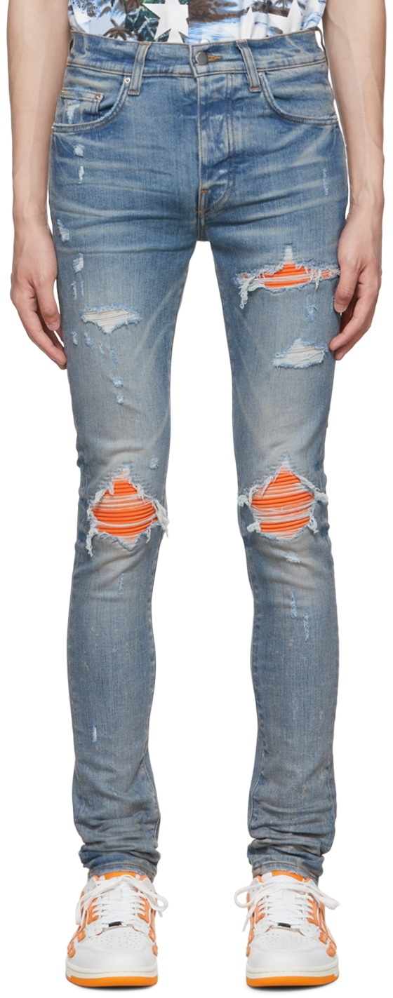 AMIRI Blue MX1 Ultra Suede Jeans Amiri AMIRI Blue MX1 Ultra Suede Jeans Amiri