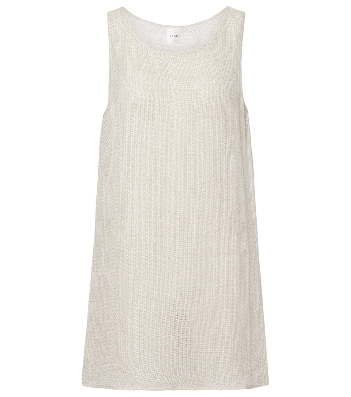 Photo: Leset Stella sequined linen-blend minidress