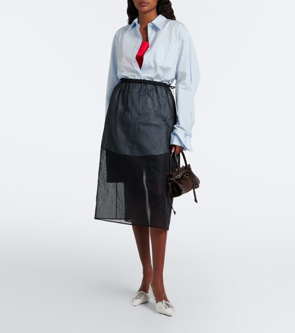 Prada Prada Bonnie Small corduroy top-handle bag