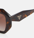 Prada Geometric tortoiseshell sunglasses