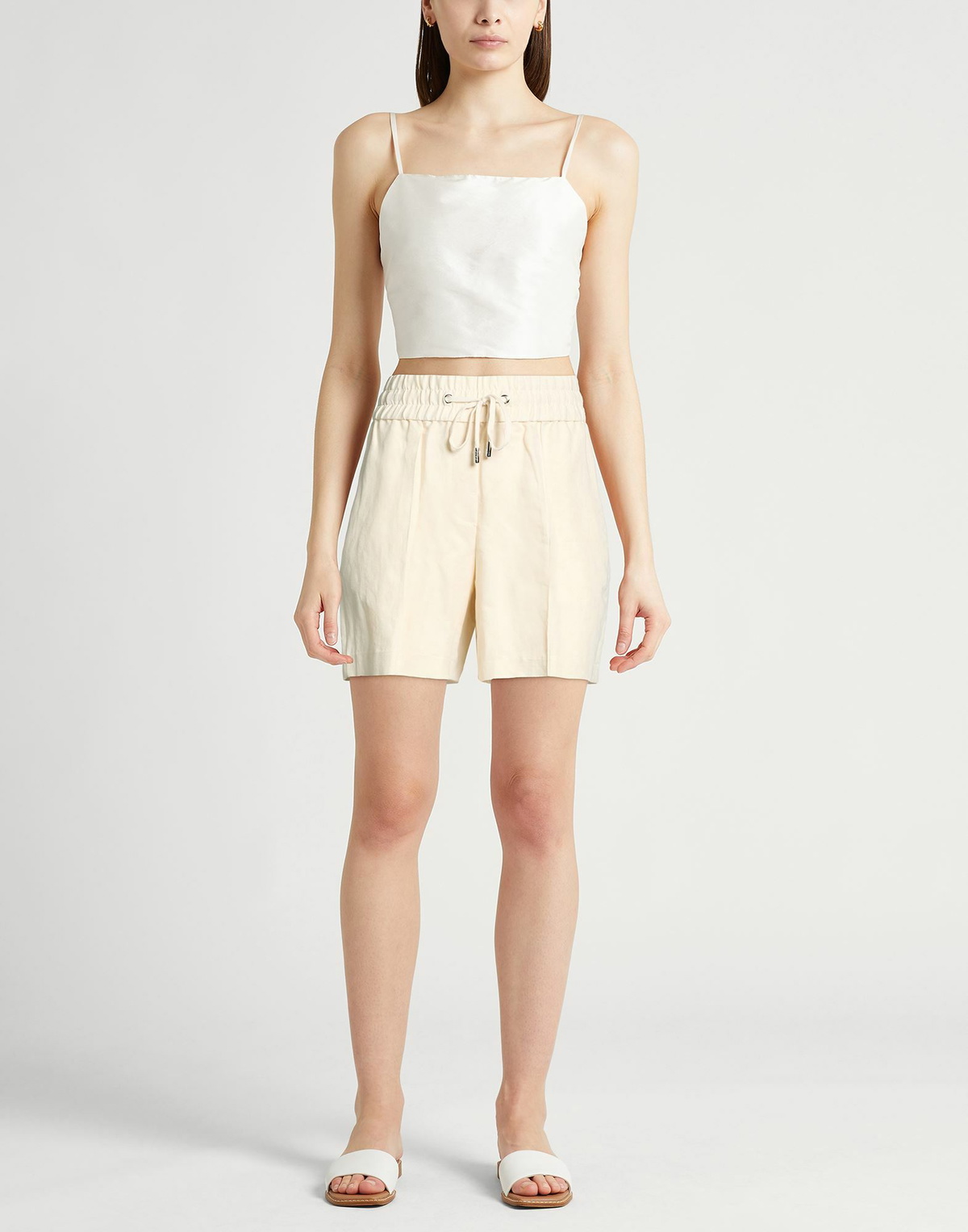 Peserico Womens Shorts & Bermuda Shorts Ivory