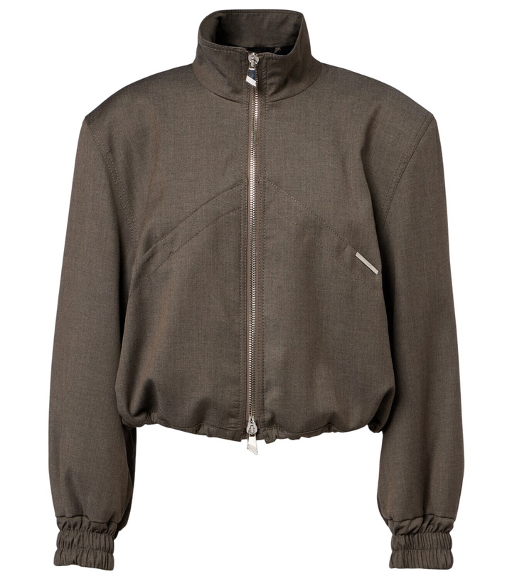 Photo: The Attico Virgin wool-blend bomber jacket