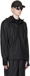 RAINS Black Coated Jacket