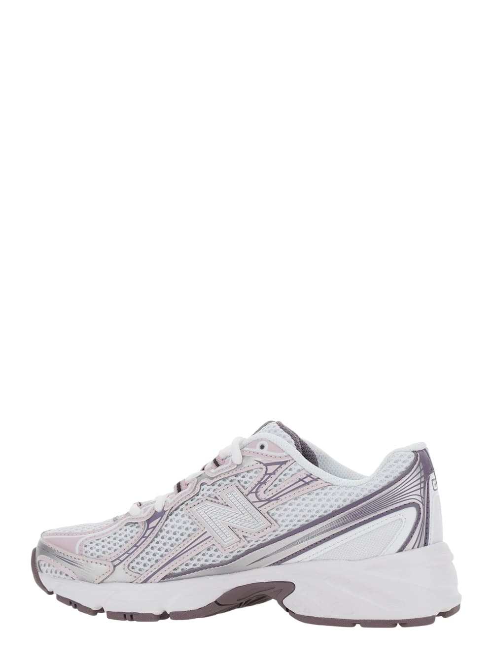 New Balance Pink Low Top Sneakers With Logo Patch On Side And Tongue And Perforated Panels In Tech Fabric Unisex