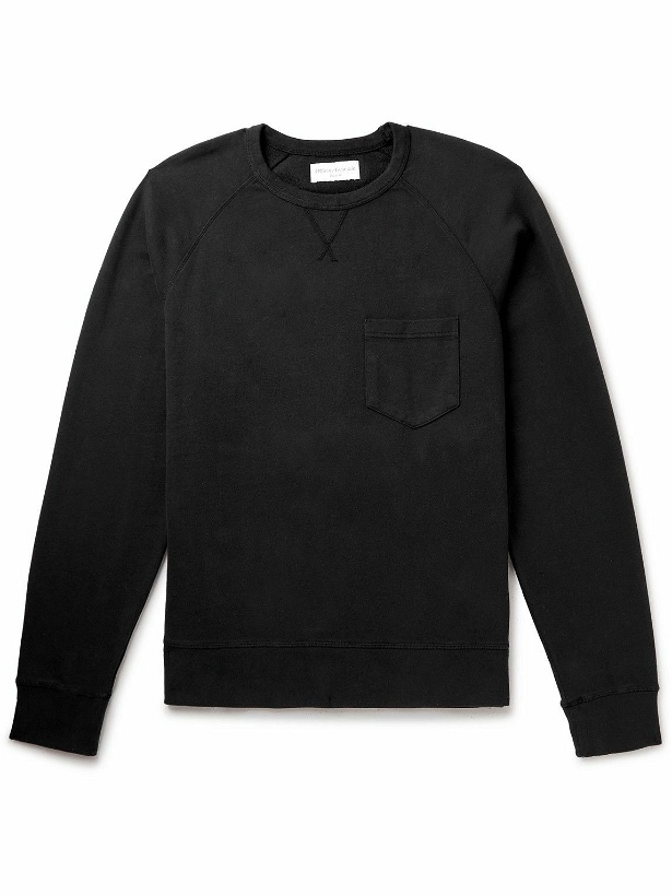 Photo: Officine Générale - Chris Cotton-Jersey Sweater - Black