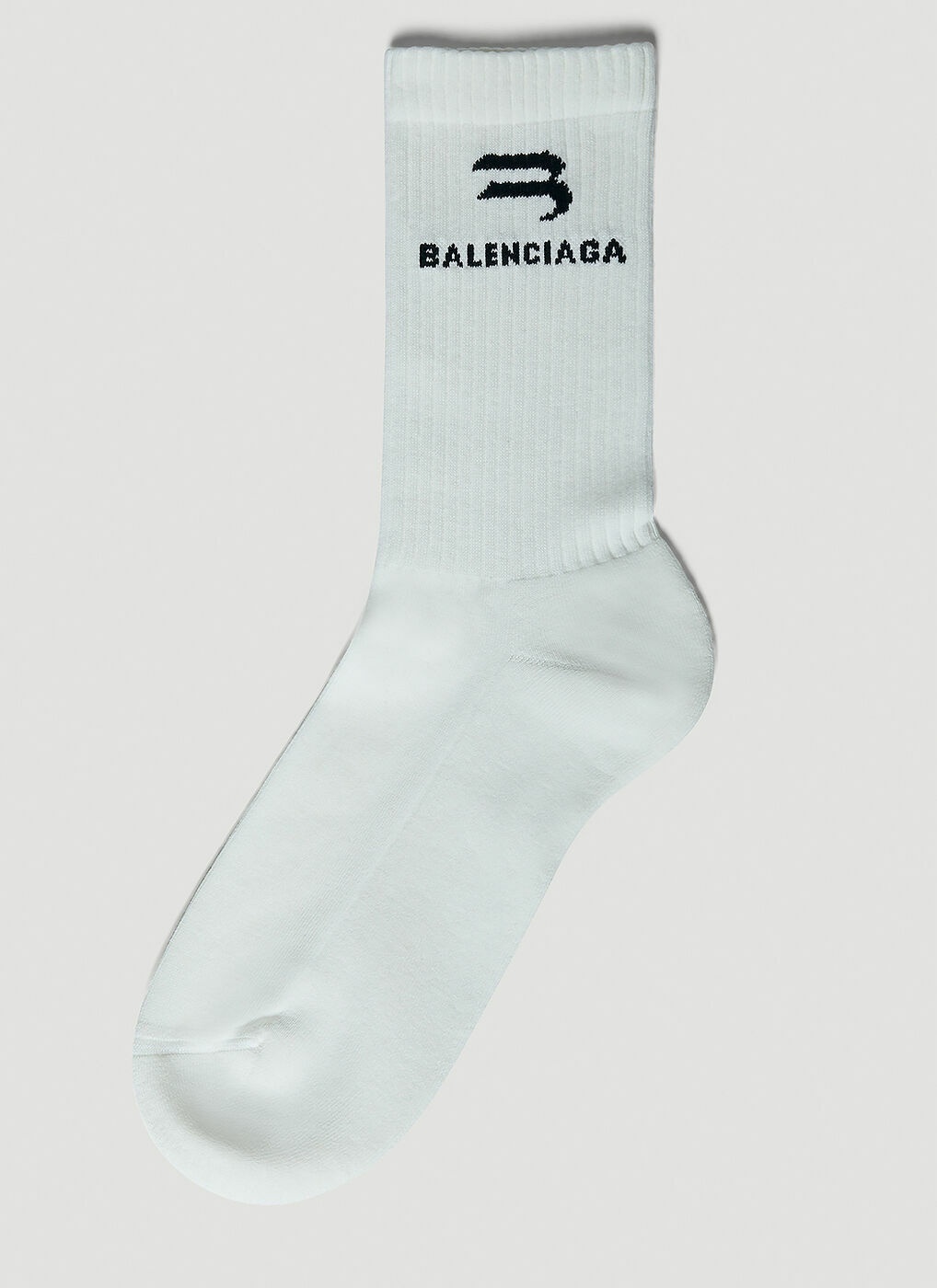Glow In The Dark Socks in White Balenciaga