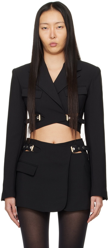 Photo: Dion Lee Black Interlock Blazer