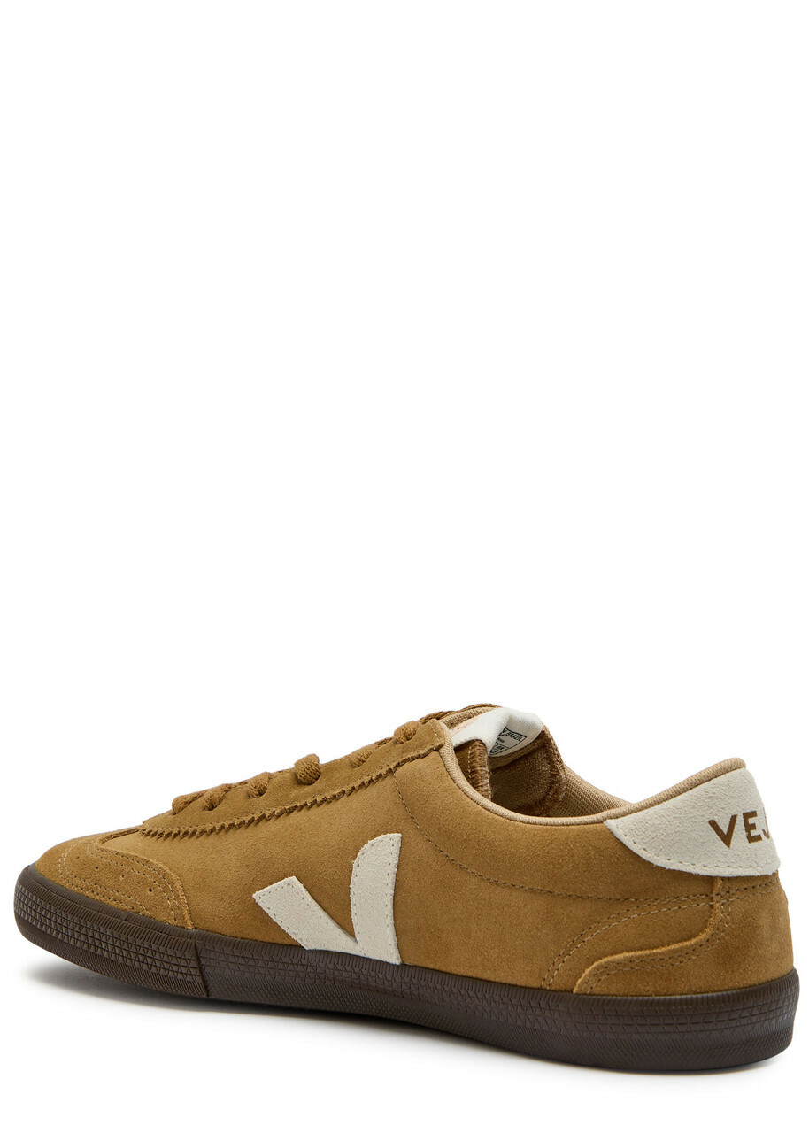 Veja Volley Brushed Suede Sneakers Camel
