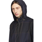 Paul Smith Navy Loro Piana Zip Front Jacket