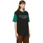 Martine Rose Black and Green Berghain T-Shirt