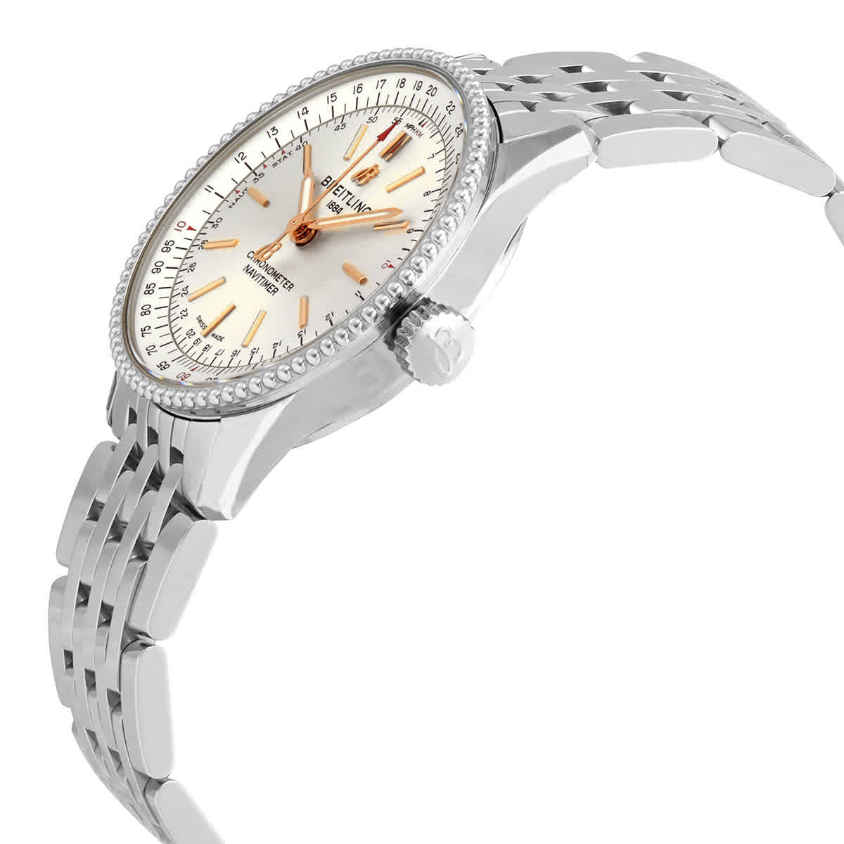Breitling Navitimer 35 Automatic Silver Dial Watch A17395F41G1A1