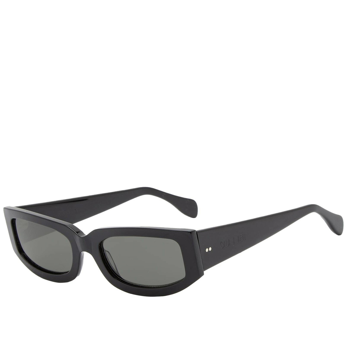 Sunnei Women's Square Frame Sunglasses in Black/Black Sunnei