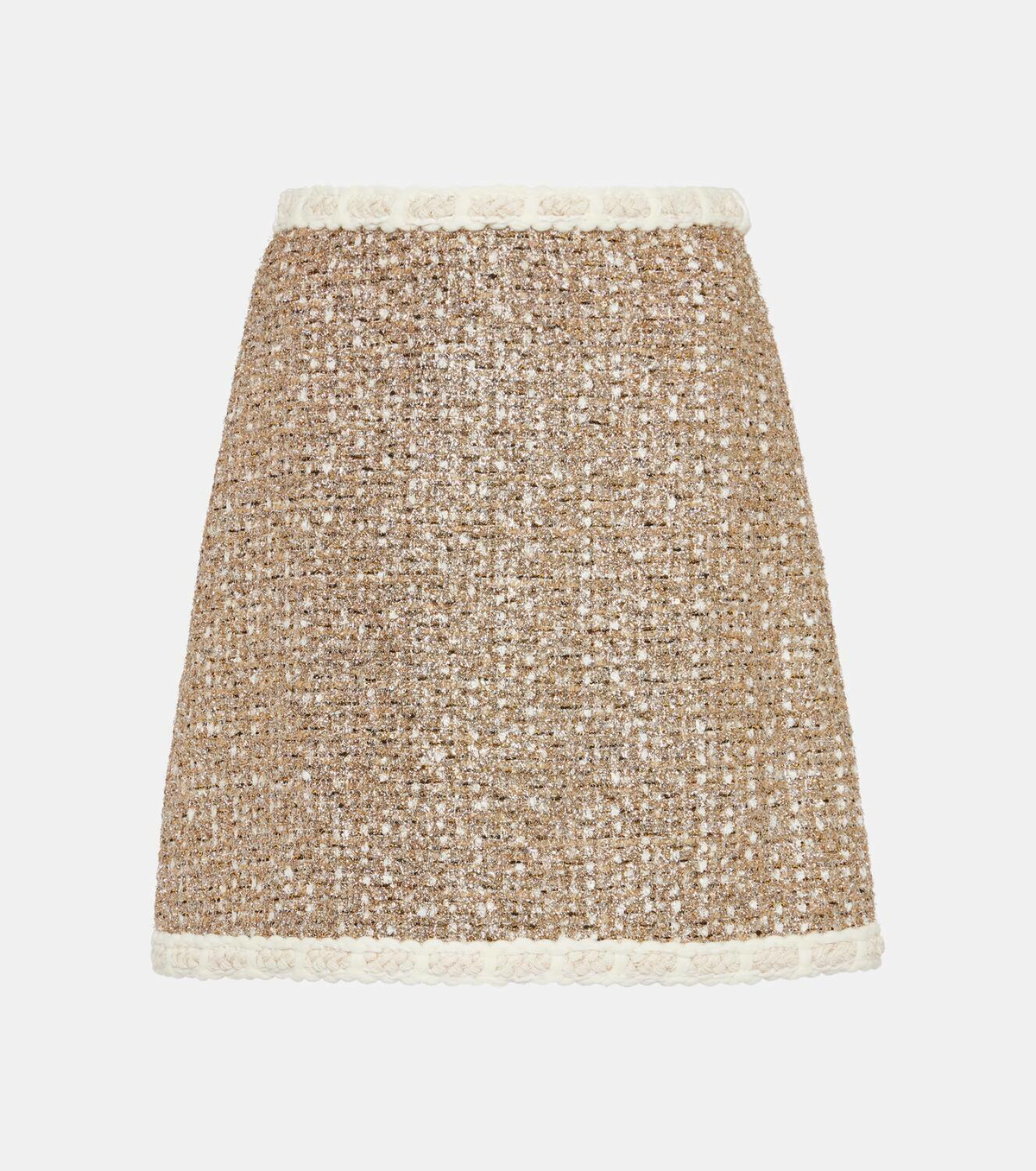 Giambattista Valli High-rise Lurex® tweed miniskirt