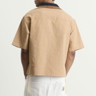 Adidas Men's Clot Ss Guayabera By Edison Chen in Warm Sandstone