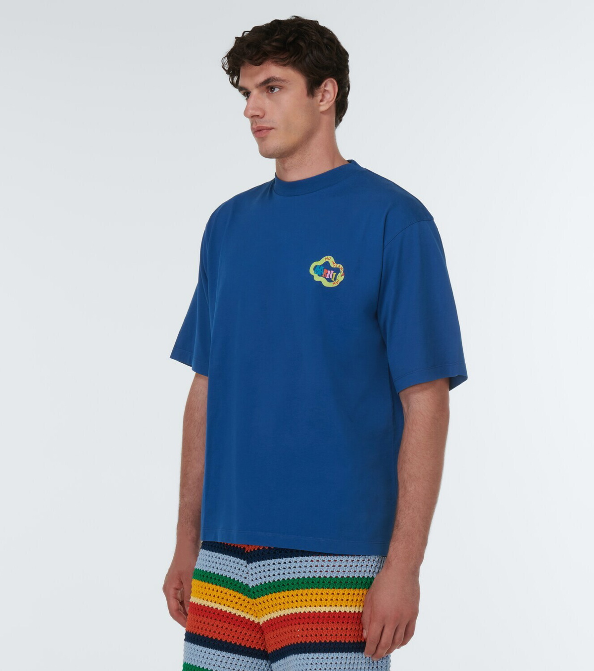 MARNI★NO VACANCY INN SNAKE LOGO PRINT SHORT SLEEVE T SHIRT Marni × No Vacancy Inn Snake Logo T-shirt Cut Sewn Short