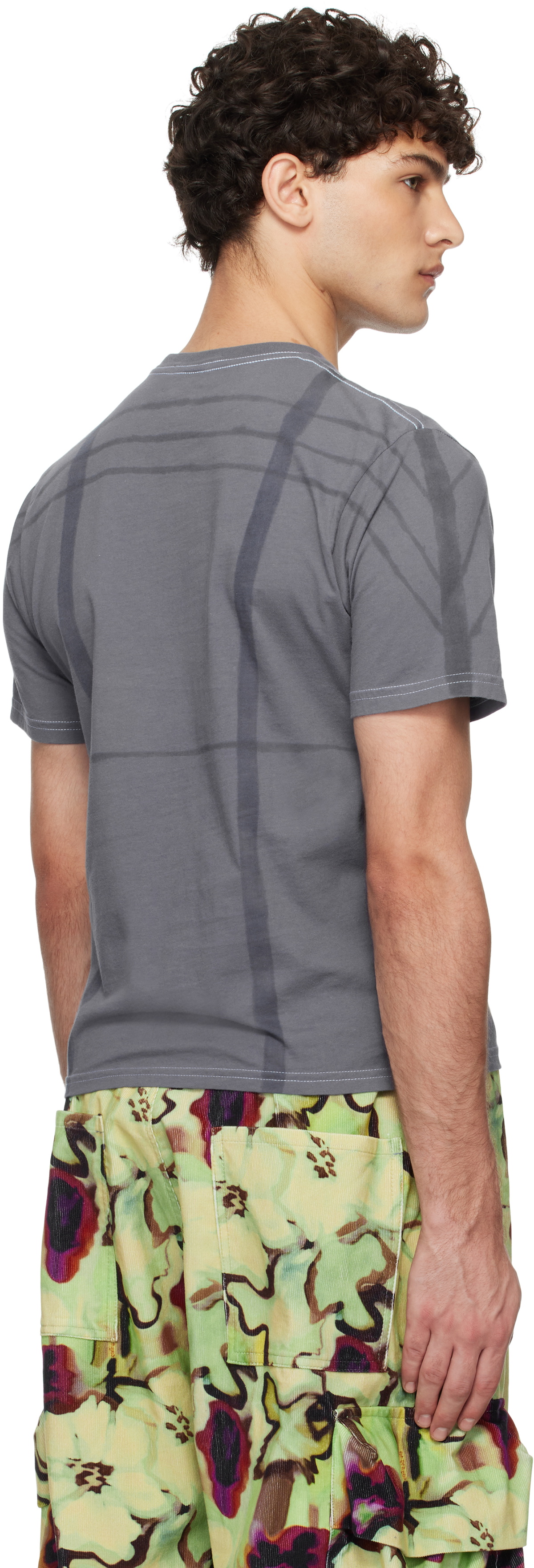 Collina Strada Blue Plaid Pierced T-shirt