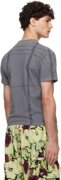 Collina Strada Blue Plaid Pierced T-shirt
