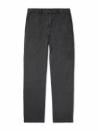 Nili Lotan - Carsen Straight-Leg Cotton-Blend Twill Trousers - Gray