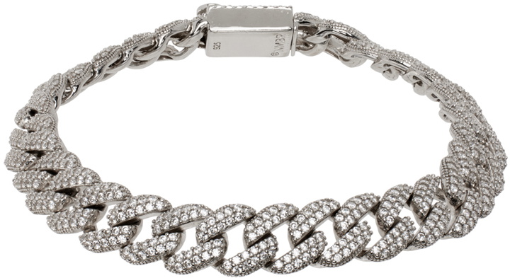 Photo: Numbering Silver #3912 Pavé Chain Bracelet