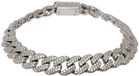 Numbering Silver #3912 Pavé Chain Bracelet