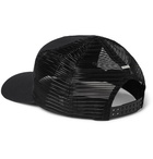 AMIRI - Logo-Embroidered Cotton-Canvas and Mesh Baseball Cap - Black