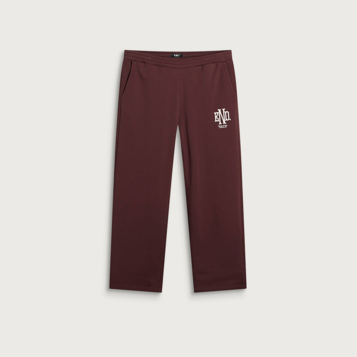 END. Mono Sweatpant in Oxblood