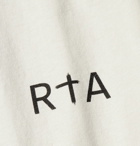 RtA - 25 Printed Cotton-Jersey T-Shirt - Off-white
