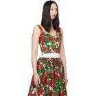 Dolce and Gabbana Red Geranium Soft Cup Bustier