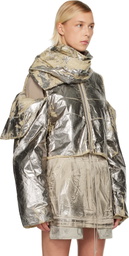 Rick Owens DRKSHDW Silver Concordians Convertible Jacket