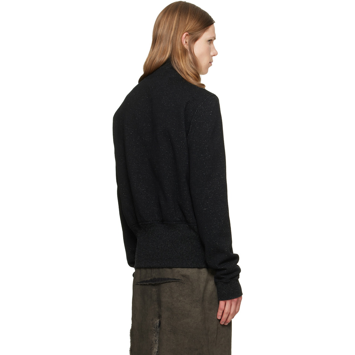 Rick Owens Black Tower Bauhaus Jogger Track Jacket