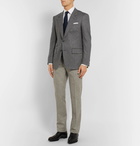 Kingsman - Grey Slim-Fit Herringbone Wool and Cashmere-Blend Blazer - Gray