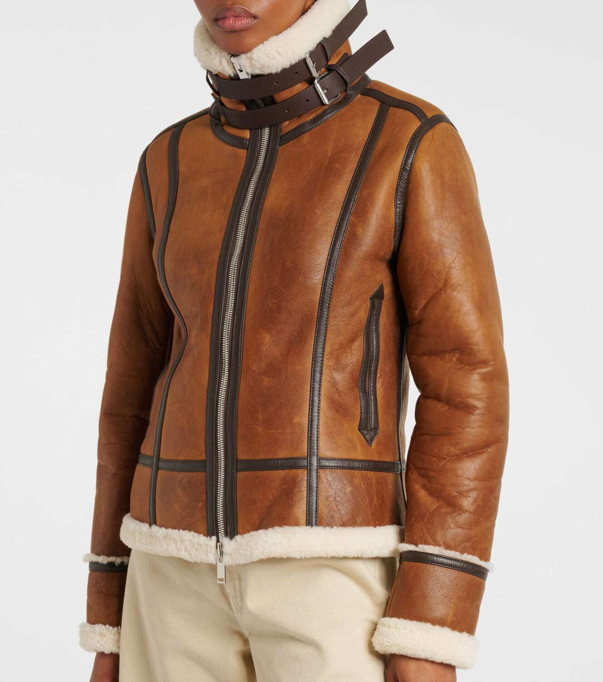 Proenza Schouler Arlo shearling-lined leather jacket