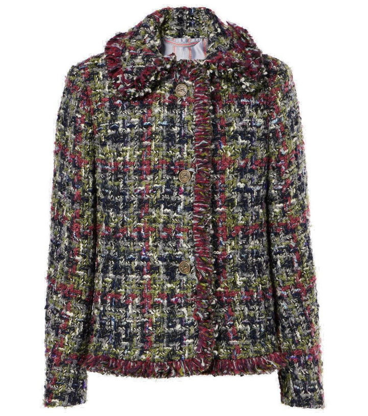 Photo: Etro Wool-blend tweed jacket