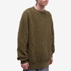 Daily Paper Men's Shield Crochet Sweater in Four Leaf