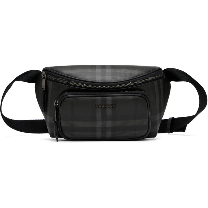 Photo: Burberry Gray City Check Belt Bag