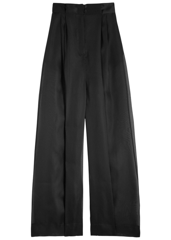 Photo: A.W.A.K.E Mode Wide-leg Organza Trousers Black