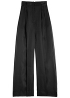 A.W.A.K.E Mode Wide-leg Organza Trousers Black