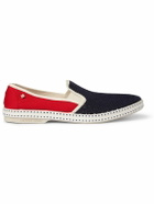 RIVIERAS - Cotton-Mesh and Canvas Espadrilles - Red