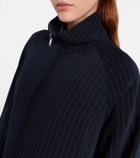 The Frankie Shop Baxter pinstripe oversized jacket