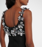 Emilia Wickstead Einna embellished crêpe minidress